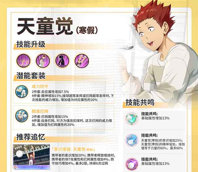 排球少年新的征程SP球员天童觉（寒假）复刻攻略一图流