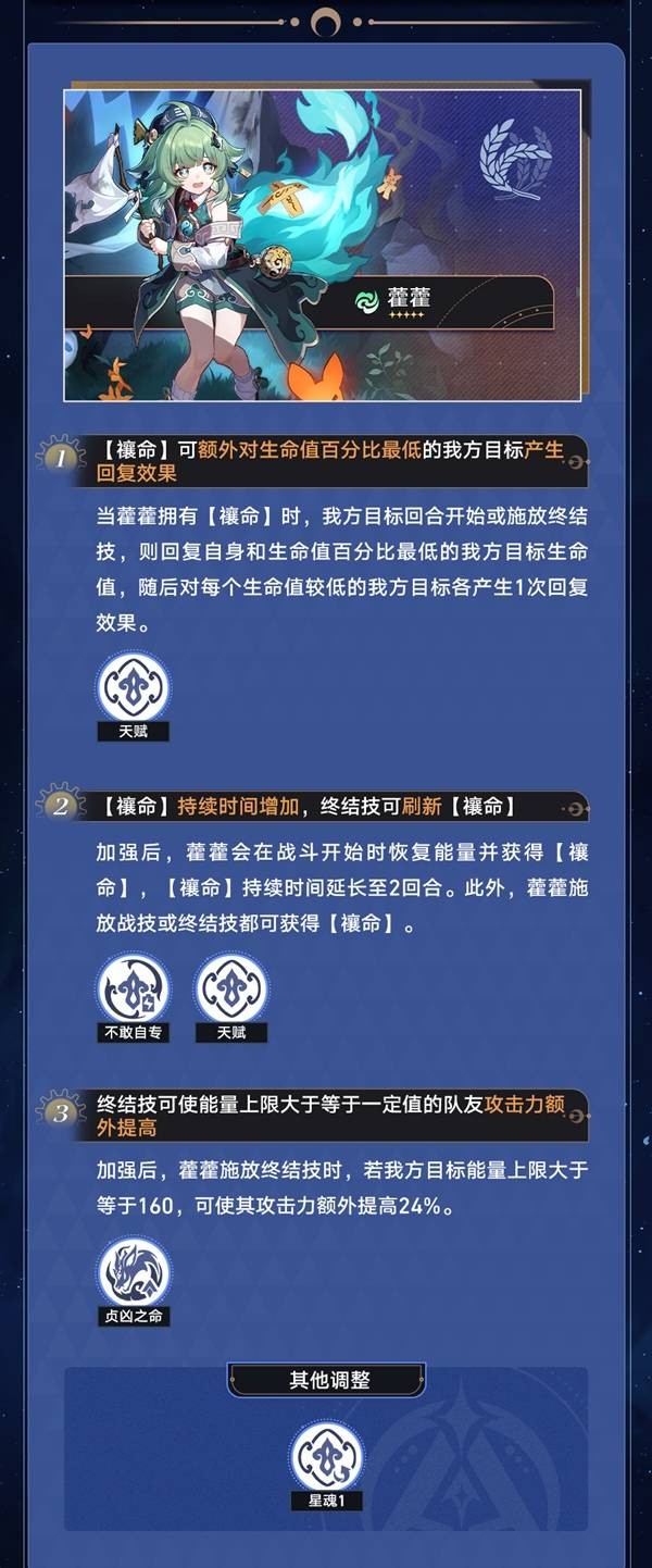 崩坏星穹铁道4.2加强角色详情汇总