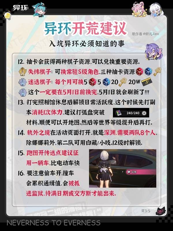 异环新手实用开荒建议指南