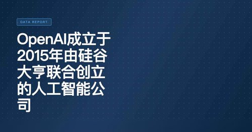 OpenAI成立于2015年由硅谷大亨联合创立的人工智能公司