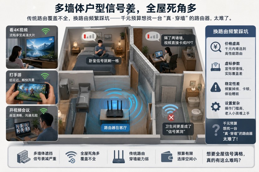 卧室Wi-Fi总掉线?618别只盯着参数!华为路由X系列稳穿三堵墙