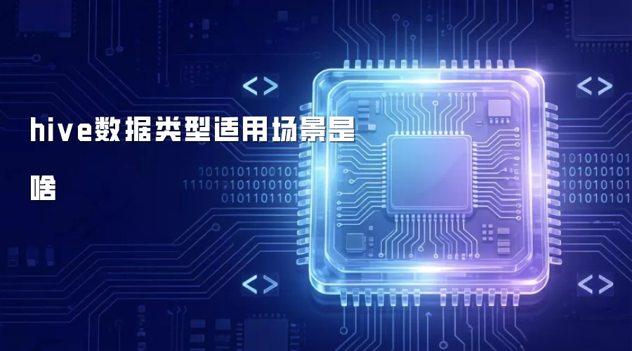 hive数据类型适用场景是啥