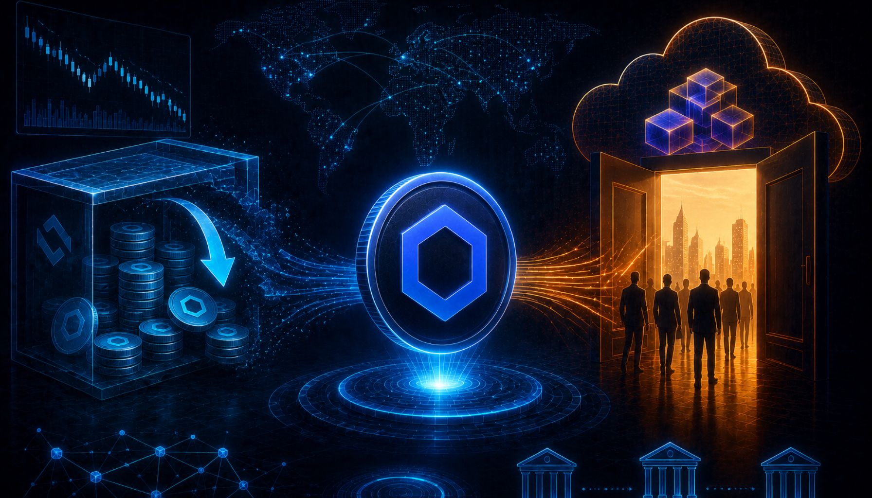 Chainlink交易所供应量正在枯竭 而AWS刚刚为机构敞开大门