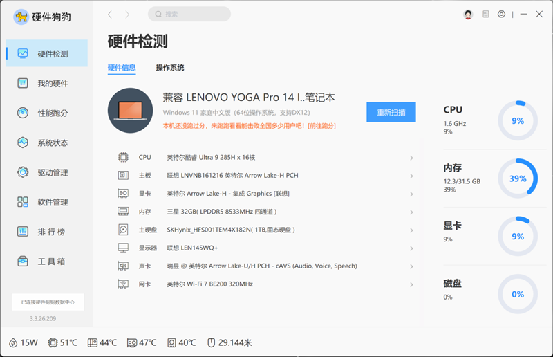 开箱即用+关机也能干活！联想YOGA Pro 14 Aura AI元启版笔记本评测：天禧Claw让笔记本长了“手和脚”