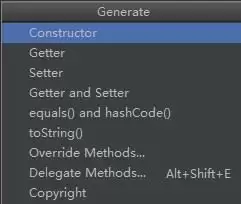 IDEA添加getter、setter方法的快捷键:Alt+Insert方式