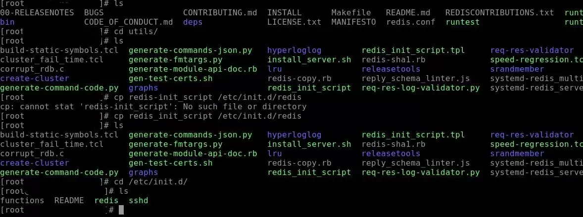 Redis实现开机自启脚本(linux)