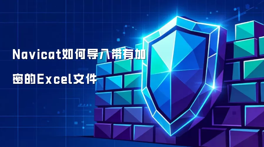 Navicat如何导入带有加密的Excel文件