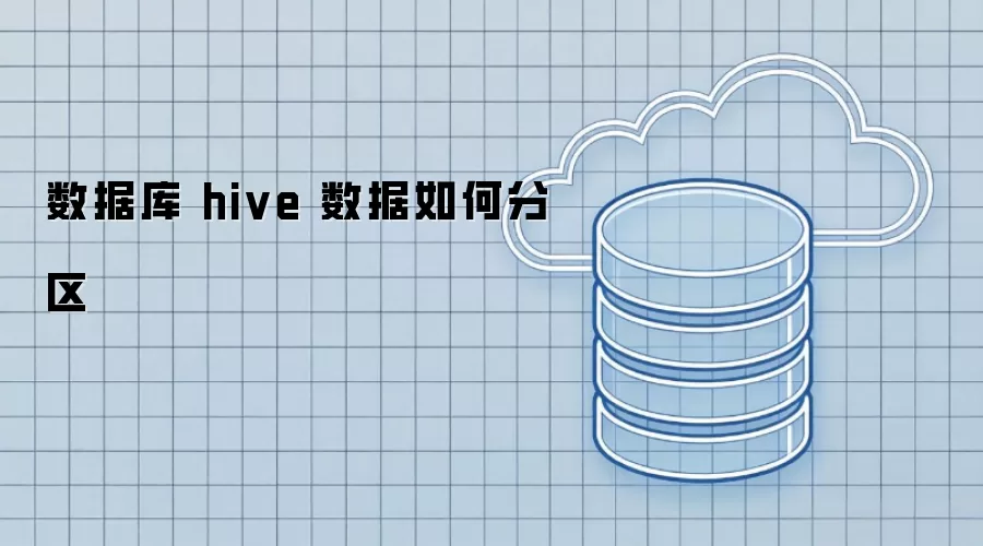 数据库 hive 数据如何分区