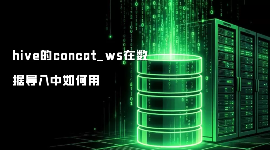 hive的concat_ws在数据导入中如何用