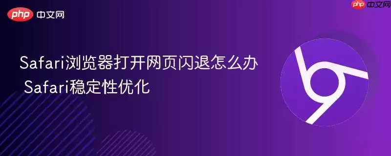 safari浏览器打开网页闪退怎么办 safari稳定性优化