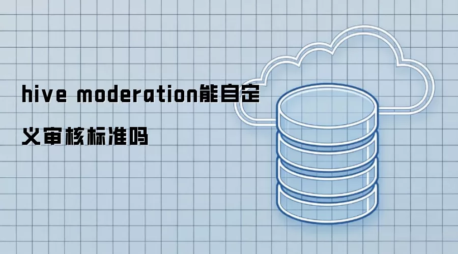 hive moderation能自定义审核标准吗