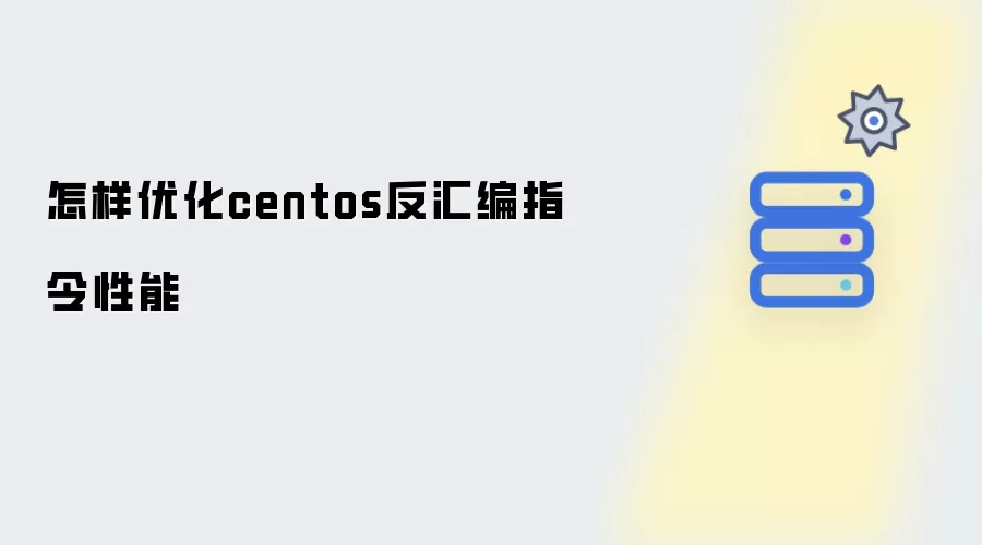 怎样优化centos反汇编指令性能