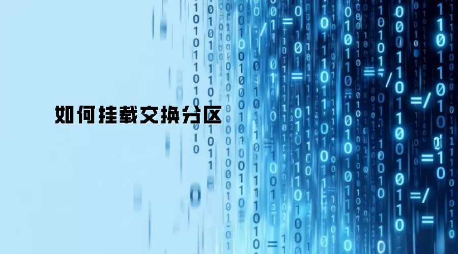 如何挂载交换分区