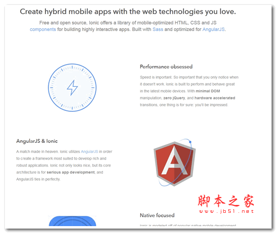 ionic HTML5 开源移动应用框架 v6.6.3