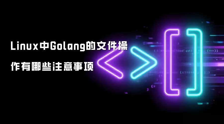 Linux中Golang的文件操作有哪些注意事项