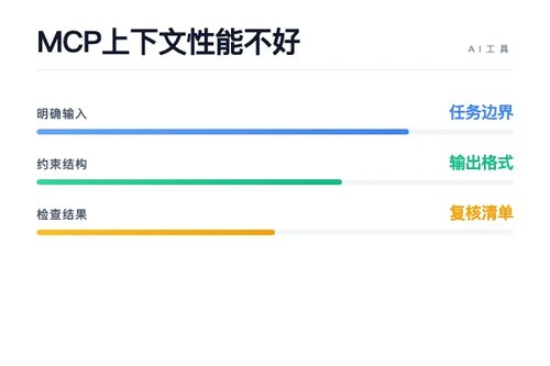 MCP 上下文 性能不好怎么办?延迟、显存和优化思路配图