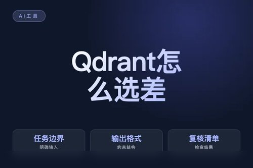 Qdrant 怎么选?差异、适用场景和选择取舍配图