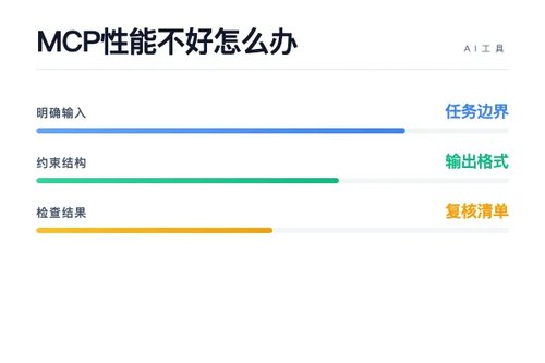MCP 性能不好怎么办?延迟、显存和优化思路配图