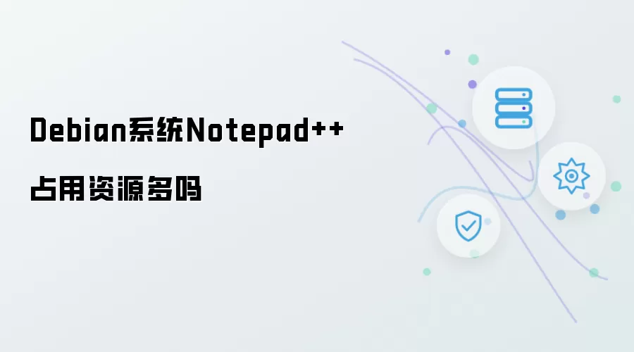 Debian系统Notepad++占用资源多吗