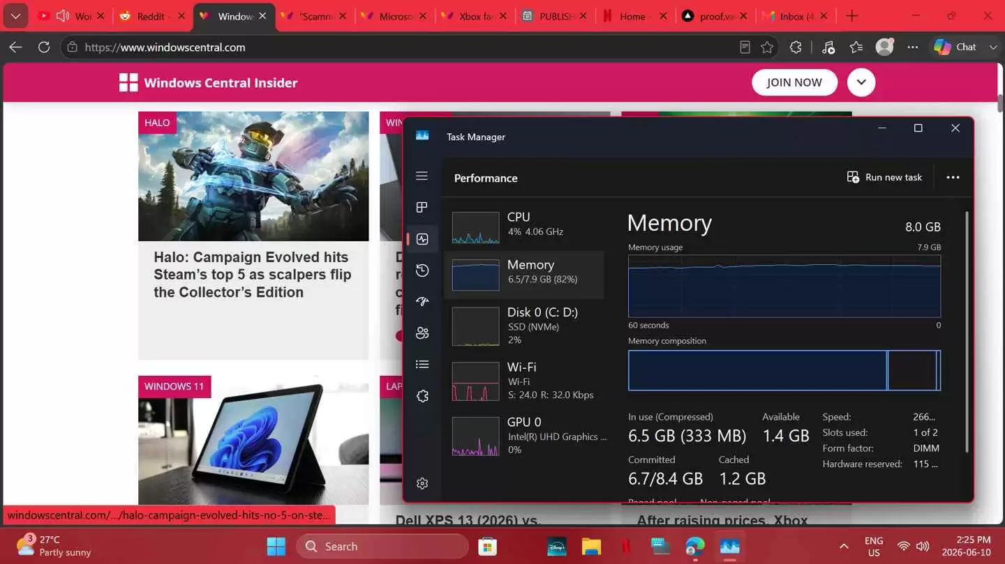 老电脑装Win11卡到崩溃? 外媒实测Win11在8GB内存下的真实性能表现