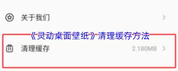 灵动桌面壁纸功能开关位置在哪