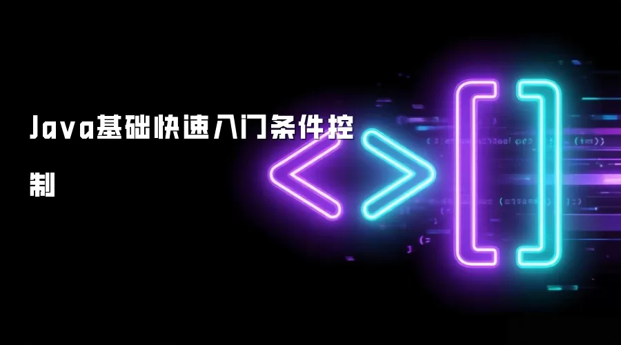 Java基础快速入门条件控制