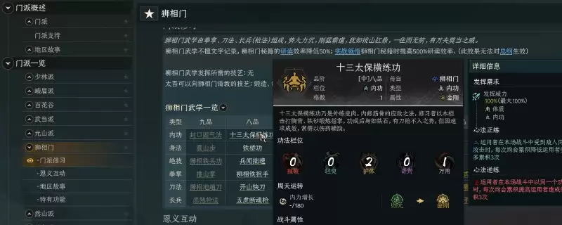 《太吾绘卷：天幕心帷》狮相门好玩流派分享