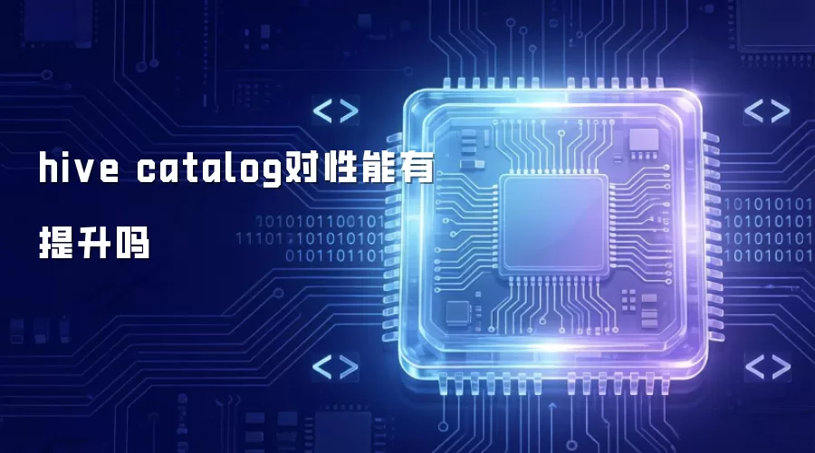 hive catalog对性能有提升吗