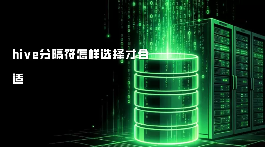hive分隔符怎样选择才合适