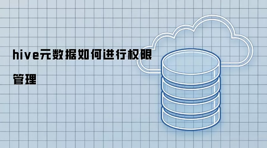 hive元数据如何进行权限管理