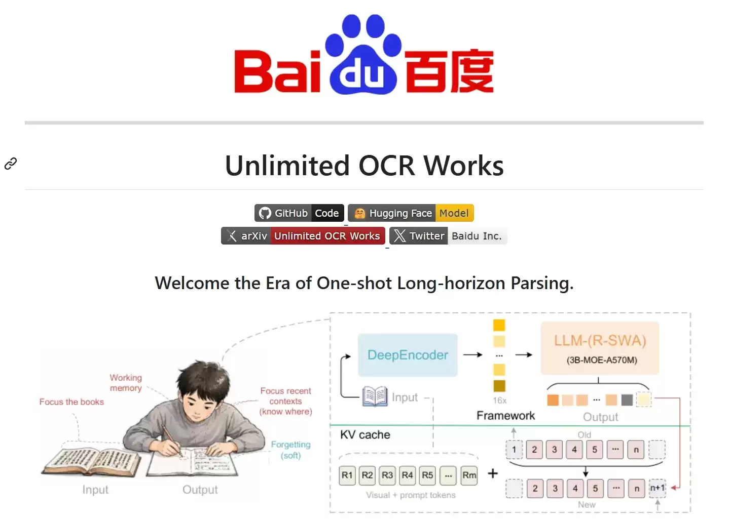 Unlimited-OCR – 百度开源的端到端长文档OCR模型