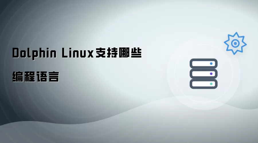 Dolphin Linux支持哪些编程语言