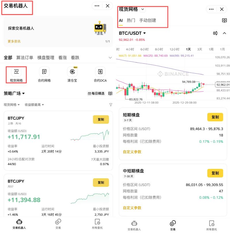 2026年币安Binance网格交易设置教程