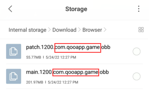 QooApp安装含有数据包的游戏方法