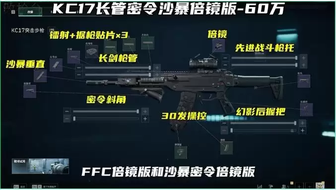 三角洲行动s10赛季KC17改枪方案