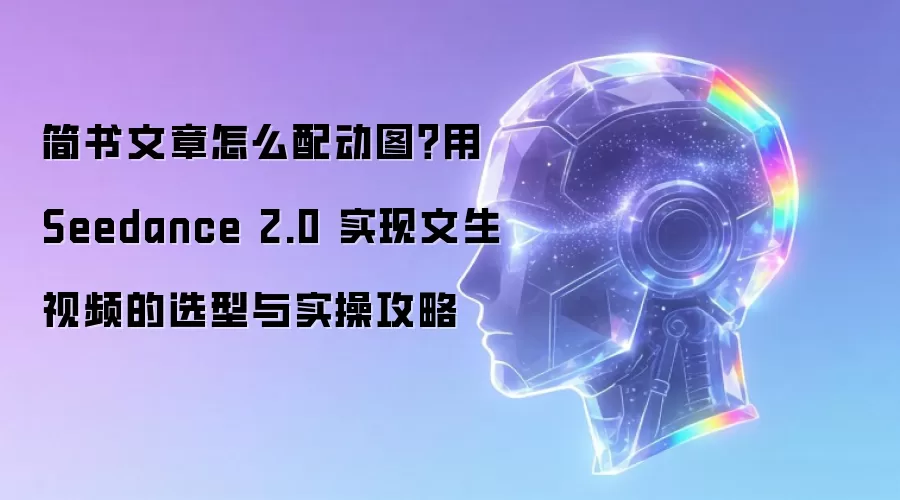 简书文章怎么配动图?用 Seedance 2.0 实现文生视频的选型与实操攻略