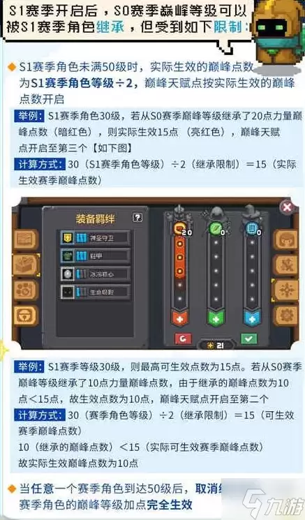 元气骑士前传新赛季巅峰等级怎么继承 赛季巅峰等级继承规则