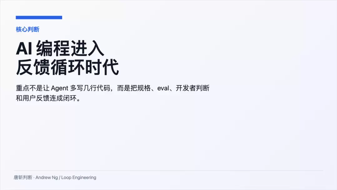 核心判断：AI 编程进入反馈循环时代