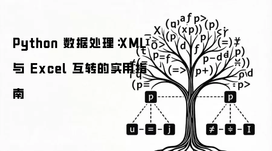 Python 数据处理:XML 与 Excel 互转的实用指南