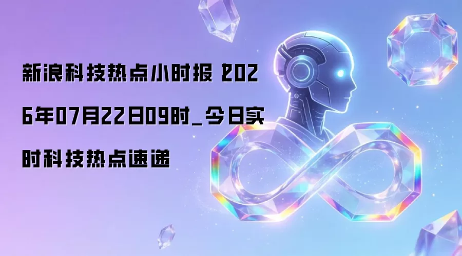 新浪科技热点小时报丨2026年07月22日09时_今日实时科技热点速递
