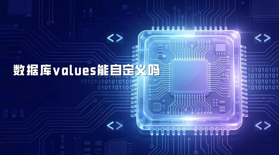 数据库values能自定义吗