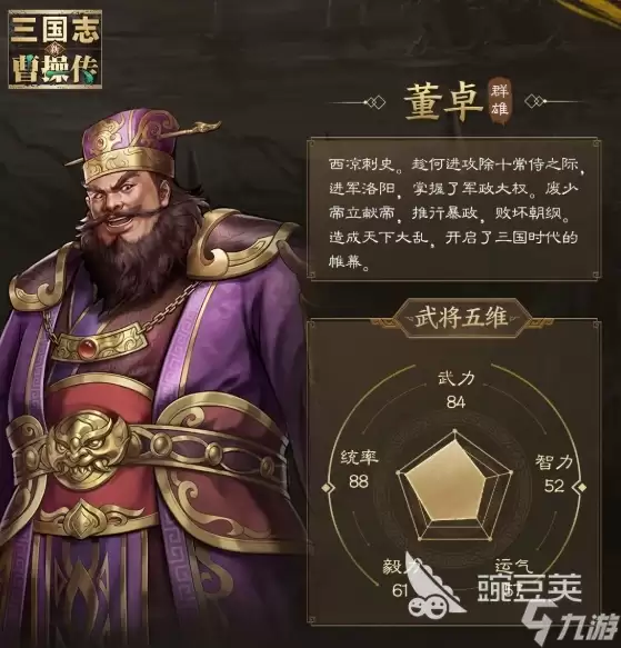 新三国志曹操传董卓技能有哪些 新三国志曹操传手游董卓强度解析