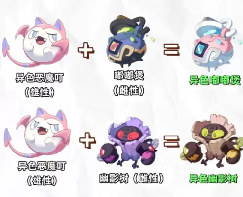 洛克王国世界S2赛季异色精灵孵化公式组合图2