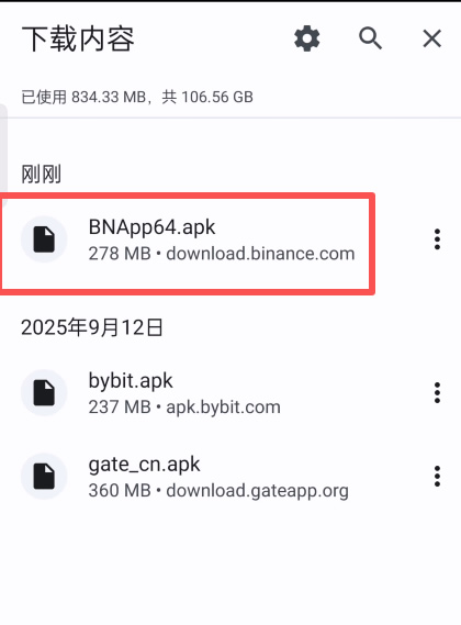 Android 下载记录显示 APK 来源域名