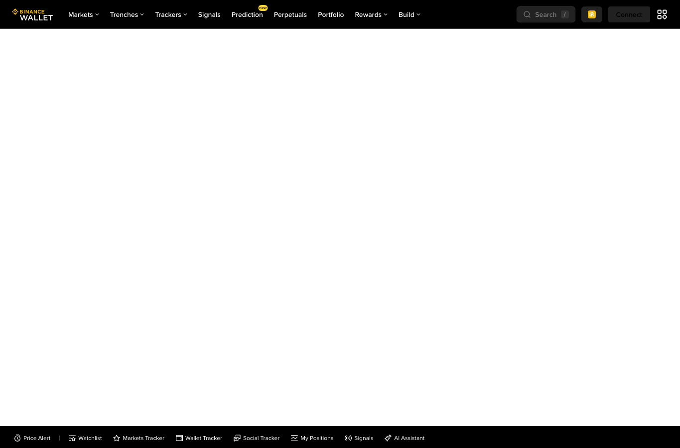 Binance Wallet 官方页面显示钱包功能入口