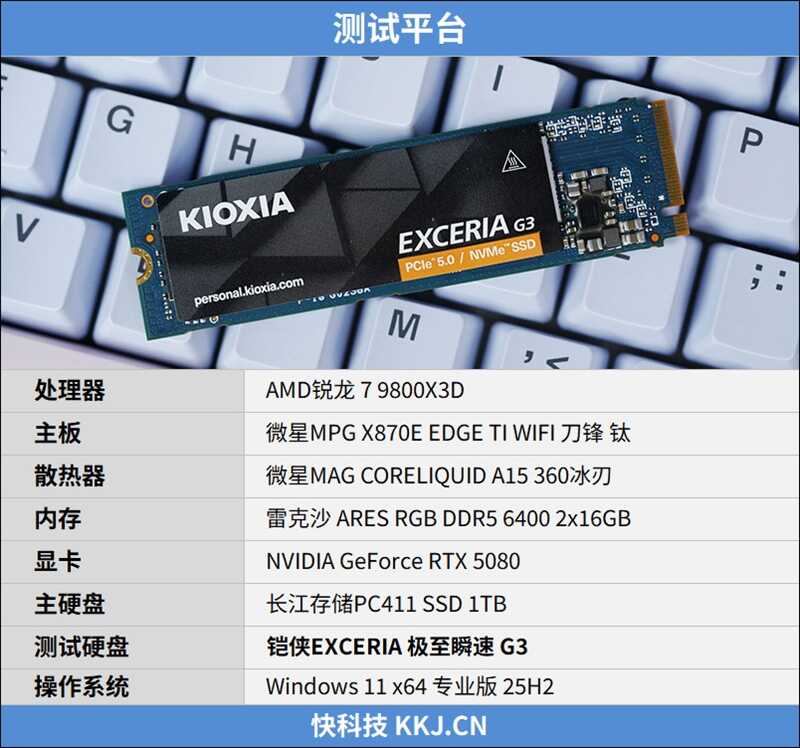 用PCIe 4.0的价格就能买到PCIe 5.0 SSD!铠侠EXCERIA G3 SSD评测:性能优秀温控一流 PCIe 5.0 SSD普及有望