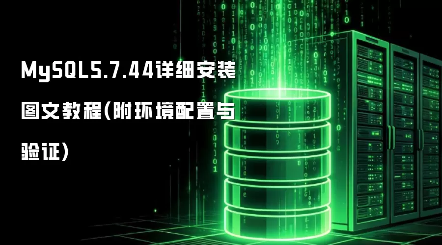 MySQL5.7.44详细安装图文教程(附环境配置与验证)