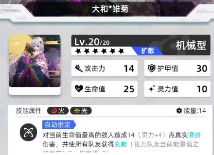 百分之一大和雏菊技能解析