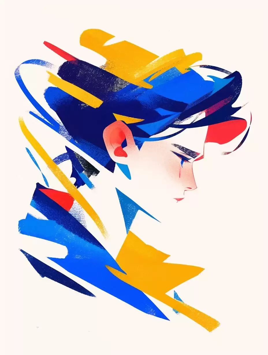 手残党看过来！30秒生成9组几何运动插画，1行咒语就搞定！