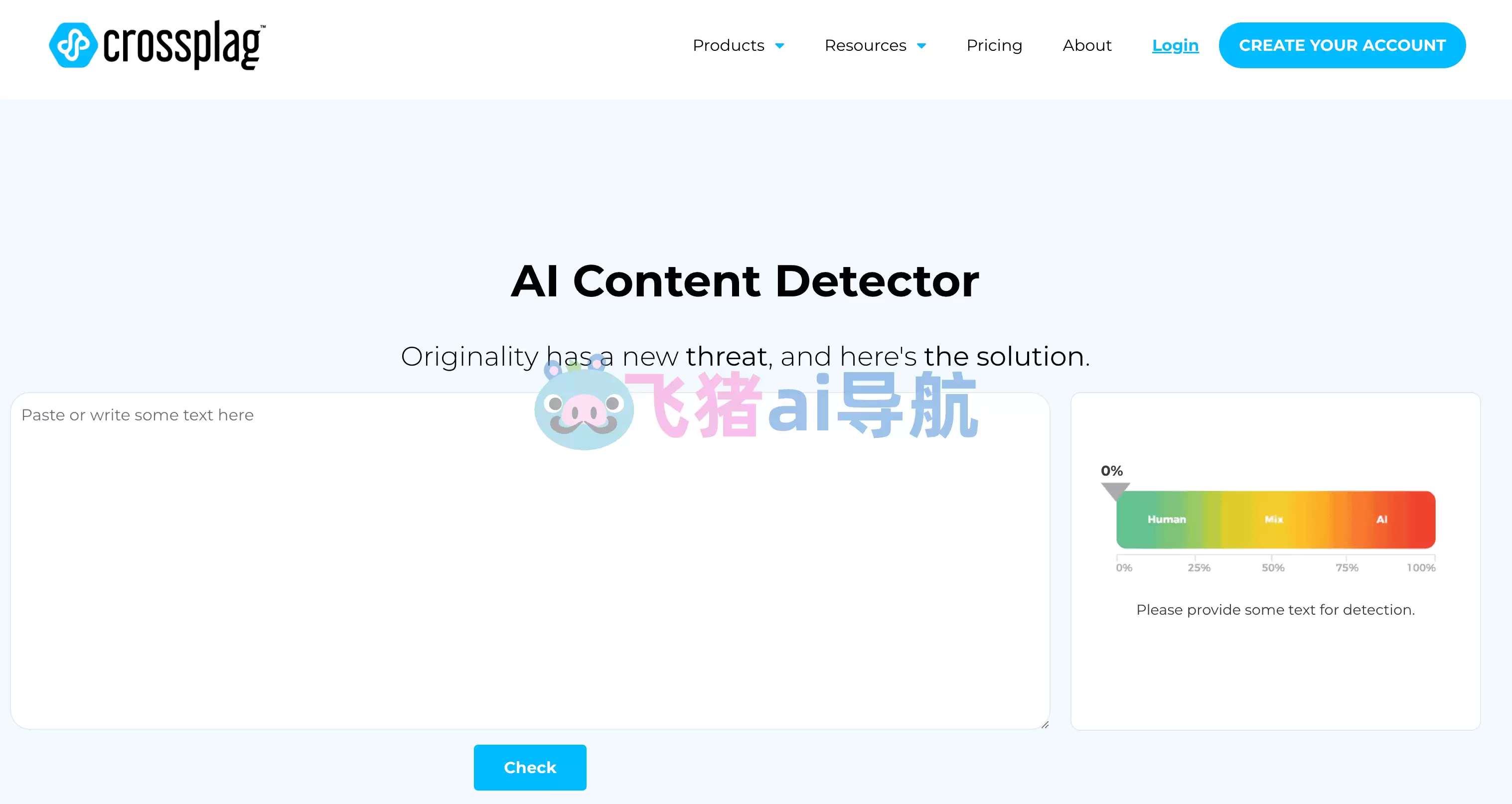 Crossplag ai-Crossplag ai,Crossplag 开发的ai内容检测在线工具